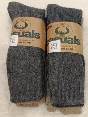 Premium Cotton Ladies Crew Socks NEW